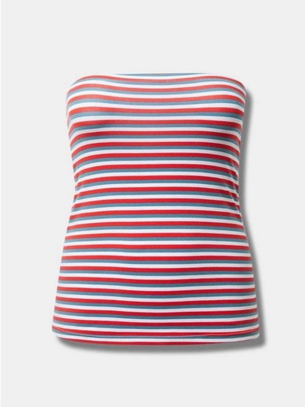 torrid Women’s Size 1 Red and Light Blue Striped Tube Top